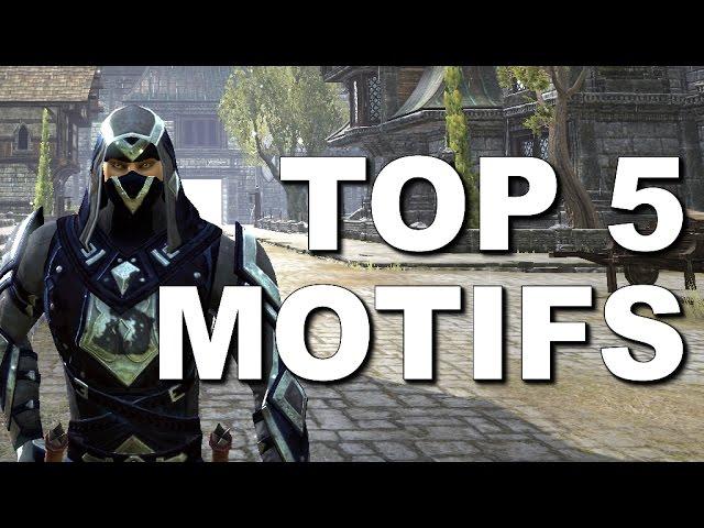 ESO - Top 5 Motifs - Weapons & Armor Styles - Crafting Style Showcase - Elder Scrolls Online 