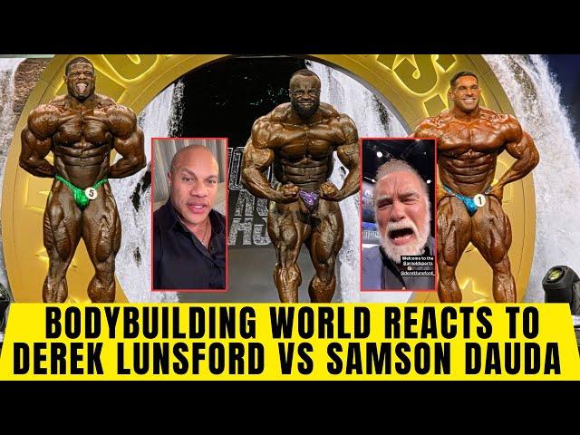 Bodybuilding world reacts to Derek Lunsford vs Samson Dauda after Arnold Classic 2025 Prejudging