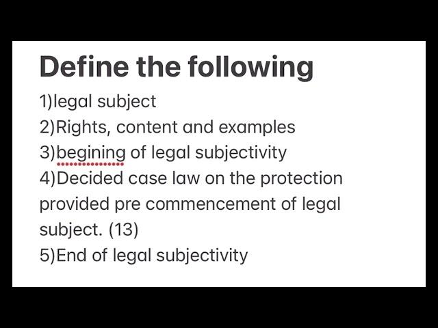 Law of Persons️||Exam Preparatpry session|| Session1|| CLAP011️