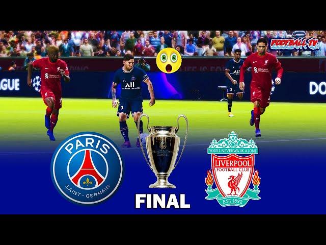 PSG vs LIVERPOOL | Final UEFA Champions League | Match eFootball PES 2021 | Gameplay PC