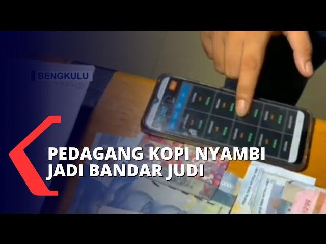 Terciduk Sedang Transaksi, Pedagang Kopi yang Nyambi Jadi Bandar Judi dan 4 Pemain Ditangkap Polisi