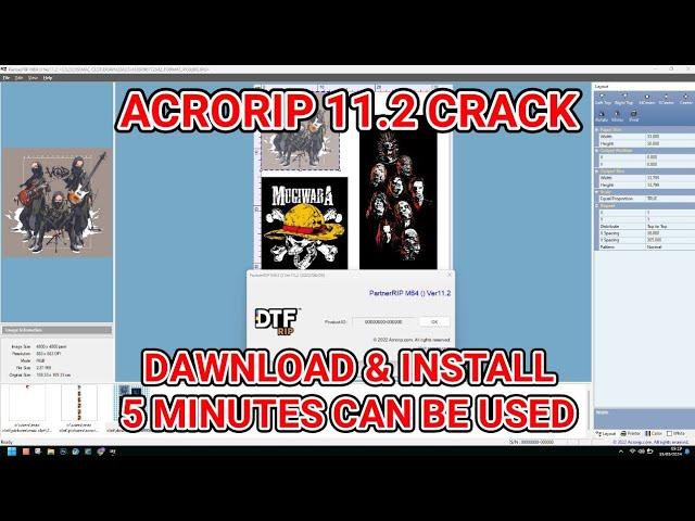 ACRORIP 11.2 CRACK Full Version - DTFRIP NO DONGLE #acrorip11 #dtfprinters #acrorip10