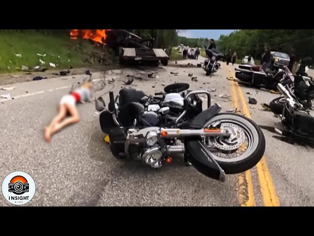 160 MOST BRUTAL Motorcycle Crashes Got Instant Karma Caught On Camera