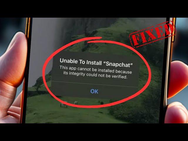 Fixed This App Cannot Be Installed Because it integrity Could not be verified | iphone || iOS 18