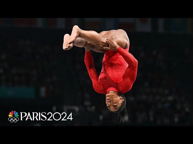 Simone Biles DOES IT AGAIN with a spectacular Yurchenko double pike | Paris Olympics | NBC Sports