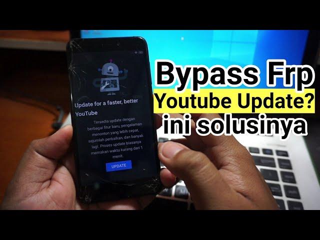 Mengatasi Youtube update saat bypass akun google xiaomi