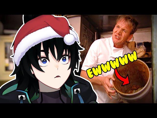 Vtuber Reacts to Gordon Ramsay Finding Slop in a Bucket and FREAKS OUT!