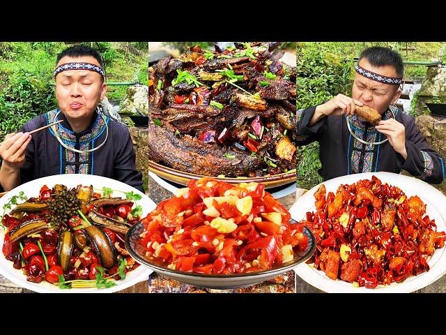 I like chili, it’s a delicious meal丨Chinese Food Eating Show丨TikTok Funny Videos