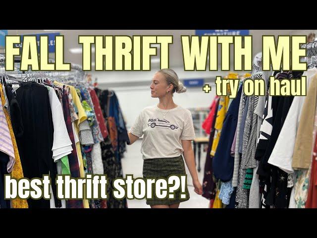 Fall Thrift With Me + Try On Haul | Hidden Gem Thrift Store + Pinterest Worthy Finds