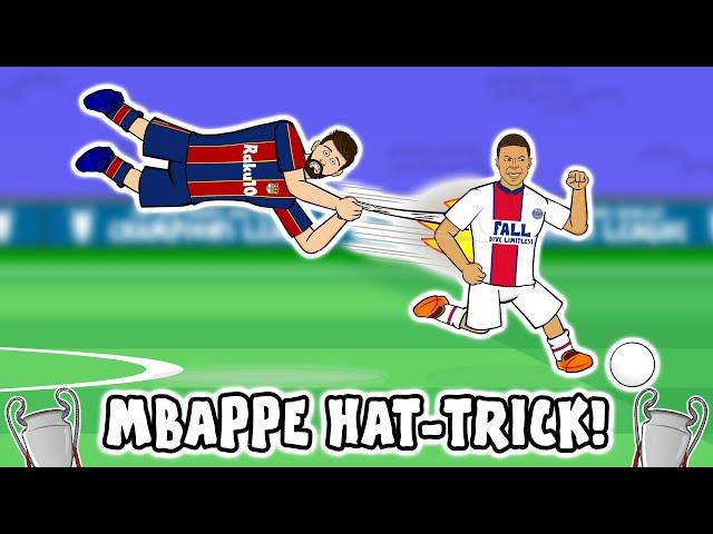 MBAPPE vs BARCA! (Hat-Trick Barcelona 1-4 PSG Champions League 2021 Goals Highlights)