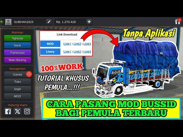 Cara pasang Mod bagi Pemula di game Bus Simulator Indonesia || Terbaru