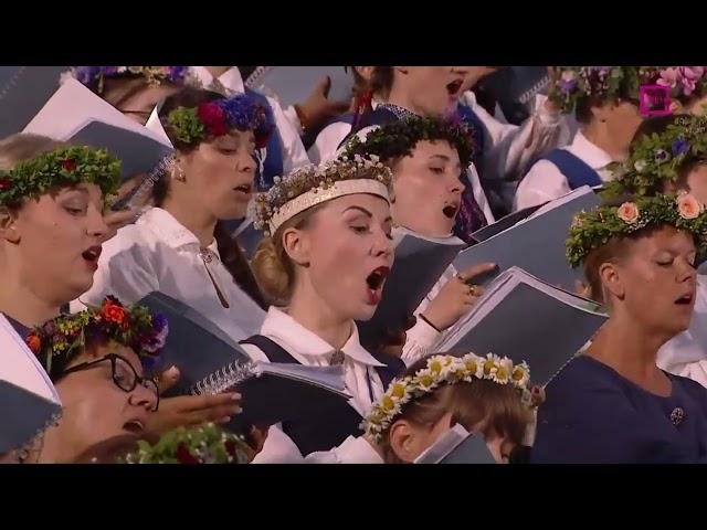 Ukrainian national anthem - 2023 Latvian Song and Dance Festival