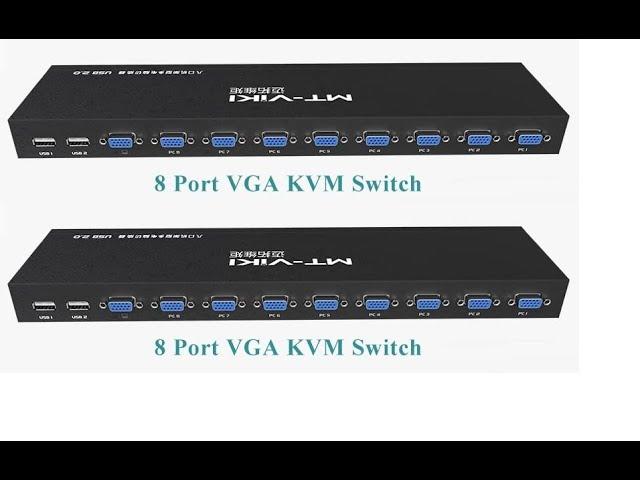 How To Connect 2 MT-Viki 8 ports USB KVM Switch in Daisy Chain