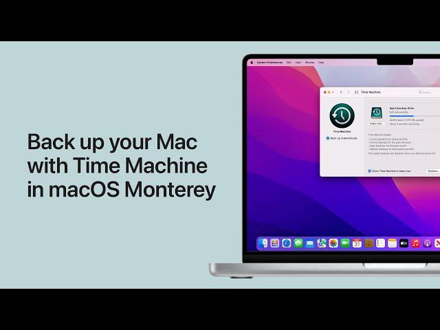 How to back up your Mac with Time Machine on macOS Monterey or earlier | Apple Support