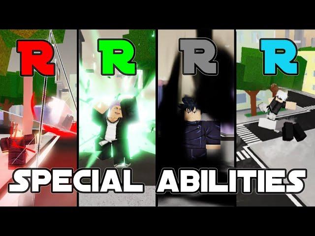 ALL Special Abilities Showcase In Jujutsu Shenanigans | Roblox