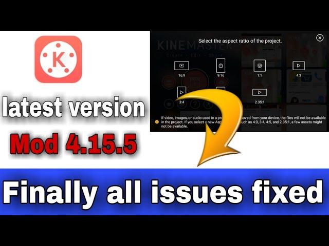 KineMaster Latest MOD | 4.15.4 Mod Apk |  Export Problem Solved | KineMaster 4K Export