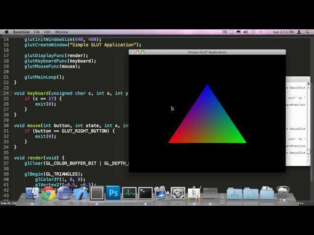 C++ OpenGL #1 - Some basic GLUT