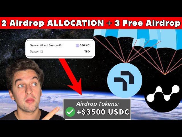 2 Airdrop ALLOCATIONS + 3 Free Airdrops - DO THIS NOW