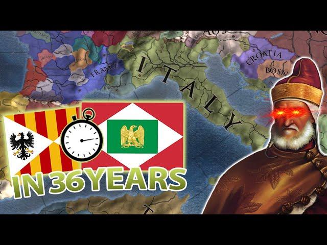 UNITE ITALY in 36 YEARS! - EU4 Nation Speedforming Italy!