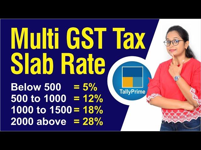 Multi GST Rate Goods entry in Tally Prime | Stock manage with Multi GST Rate