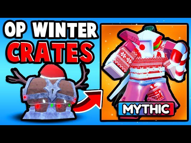 I Opened WINTER CRATES For OP UNITS In Bathroom Defense X...