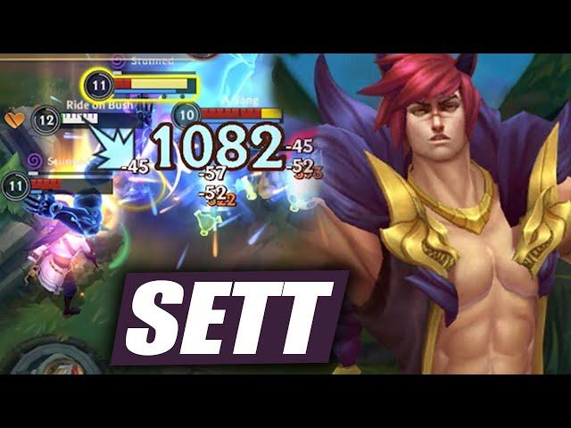 Wild Rift Sett Baron Lane Gameplay in Season 15 (Build & Runes)