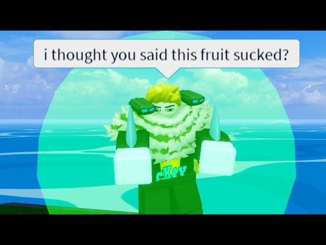 He said Barrier is trash... so i DESTROYED him with Barrier Fruit lol (Blox Fruits)