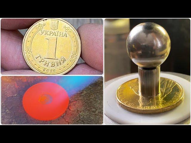 Ukrainian coin ring - Кольцо из украинской гривны - coin ring making