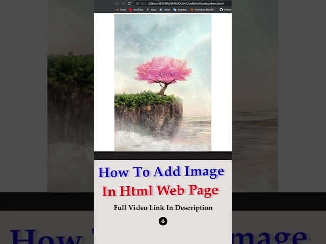 How to add image in html web page || #Shorts  Coding With Classmate