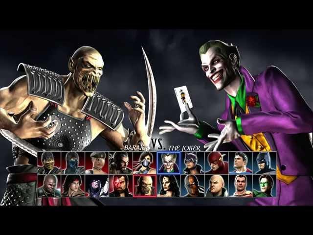 Mortal Kombat vs DC Universe - 2-player gameplay (part 1)