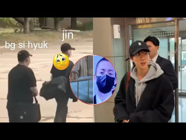 Before the airport, this is what jin bts and bang si hyuk did at the hospital for jungkook!