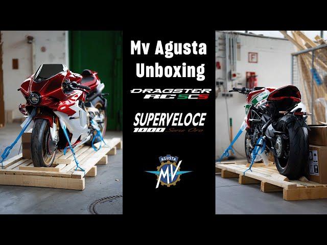 Unboxing meines neuen Motorrads und der Mv Agusta Superveloce 1000 Serie Oro