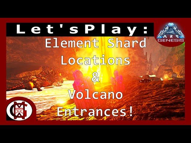 Ep. 36 ELEMENT SHARD COORDS AND VOLCANO ENTRANCE COORDS! Let's Play: Ark Genesis