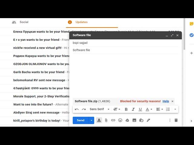 How To Solve Blocked for security reasons! Send |.zip |.rar |.exe File