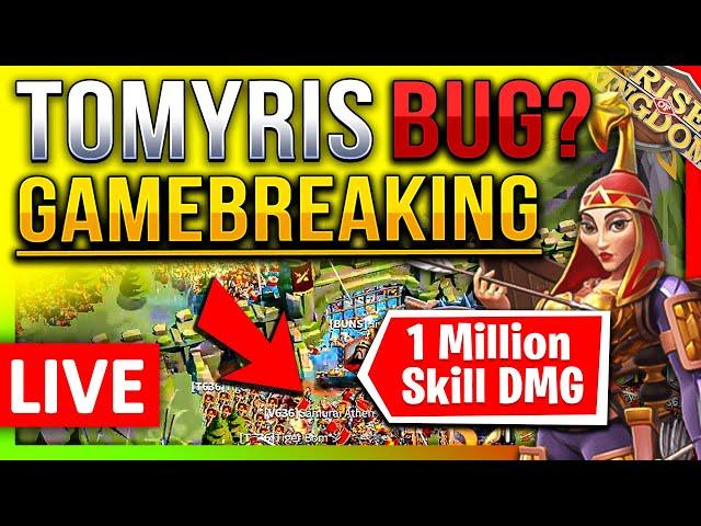 Tomyris BUG? GAMEBREAKING 1Mil Skill-DMG - Rise of Kingdoms ROK Fleisch