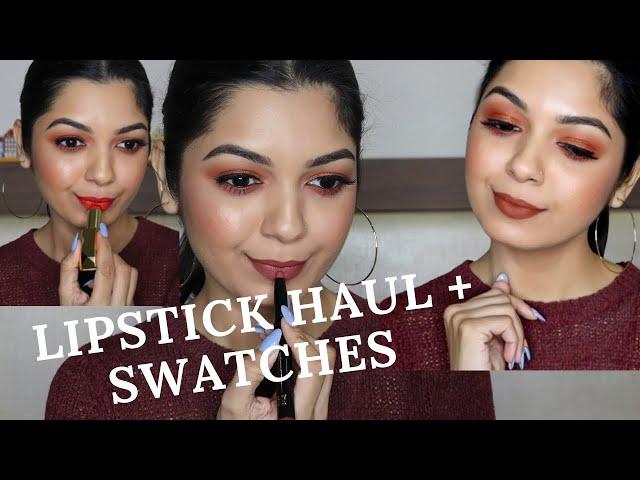 LIPSTICK HAUL + SWATCHES | MAKEUPFASHIONREVIVAL