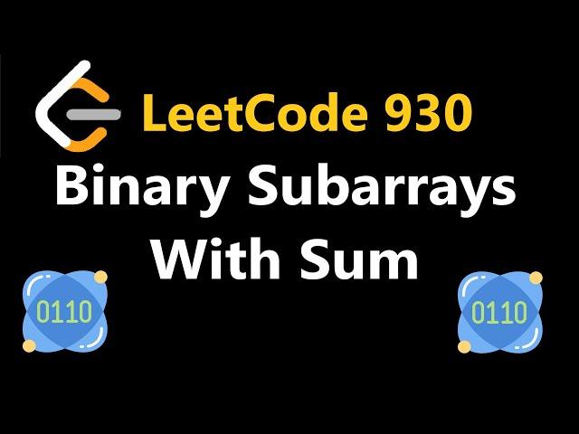 Binary Subarrays with Sum - Leetcode 930 - Python