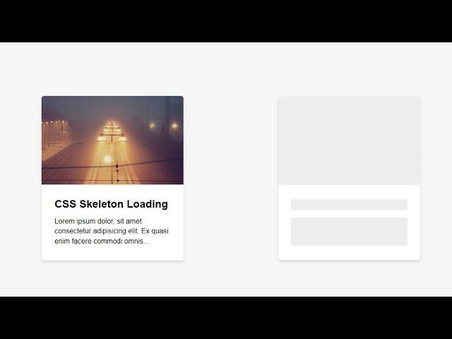 Learn To Create Amazing CSS Skeleton Loading Animation