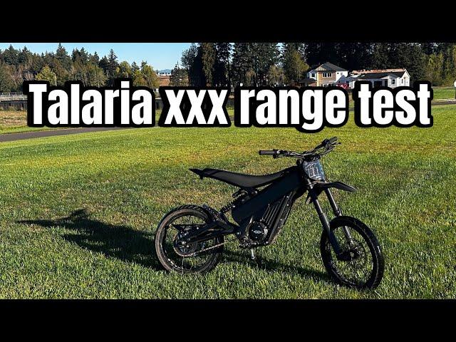 Realistic range test on talaria xxx