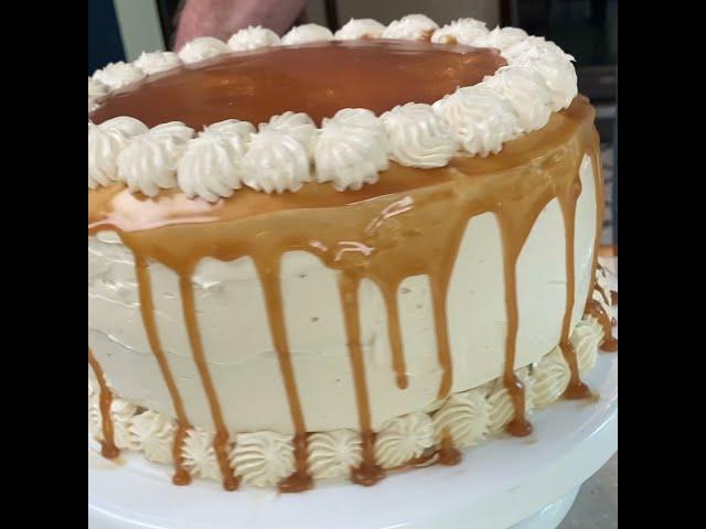 Salted Caramel Cake [recipe] - Delish by DASH Stand Mixer