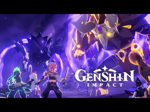 Abyss Invades Natlan Total War Cutscene Animation | Natlan Archon Quest Act 4 | Genshin Impact 5.1