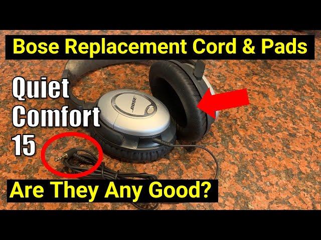 Keep your Headphone Alive! Replacement Bose Quiet Comfort QC15 Cable and Ear Pads