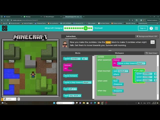 Minecraft Designer Code.org