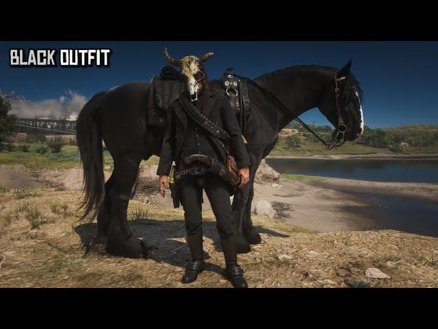 The Legendary All Black Outfit for Arthur | Red Dead Redemption 2