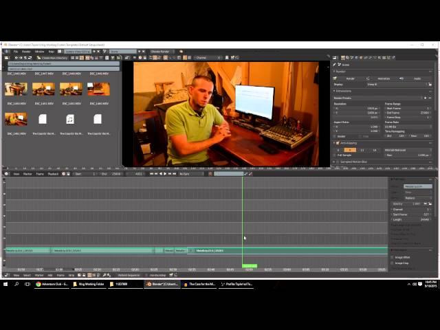 Taylor'd Tech - Editing Tomorrow's video in Blender