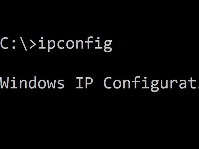 Using IPCONFIG for Network Troubleshooting