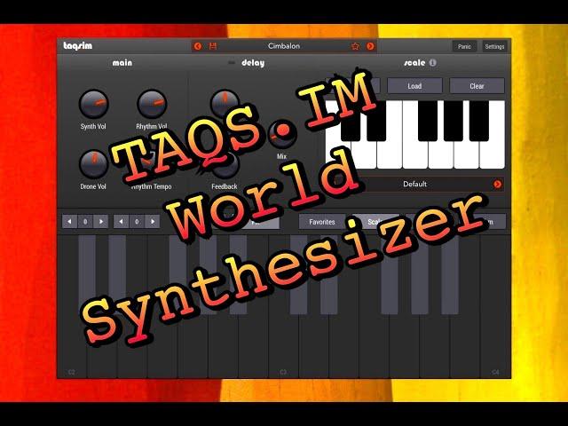 TAQS.IM World Synth Synthesizer - Massive Update - iPad Live Demo