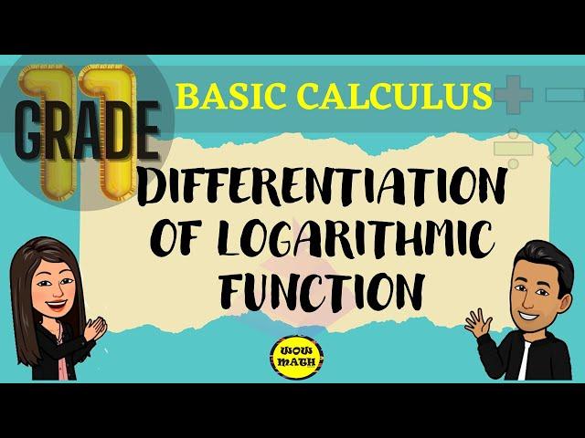 DIFFERENTIATION OF LOGARITHMIC FUNCTION || BASIC CALCULUS