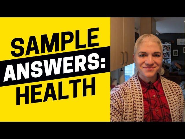 IELTS Speaking Part 3: Sample Answers about Health