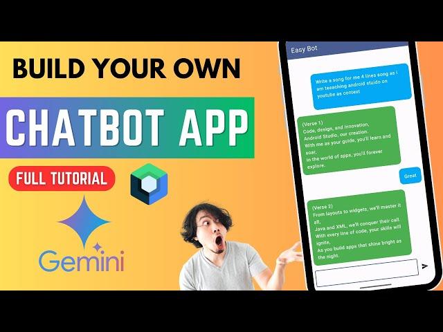 How to create ChatBot Gemini android app | Full Tutorial | 2024